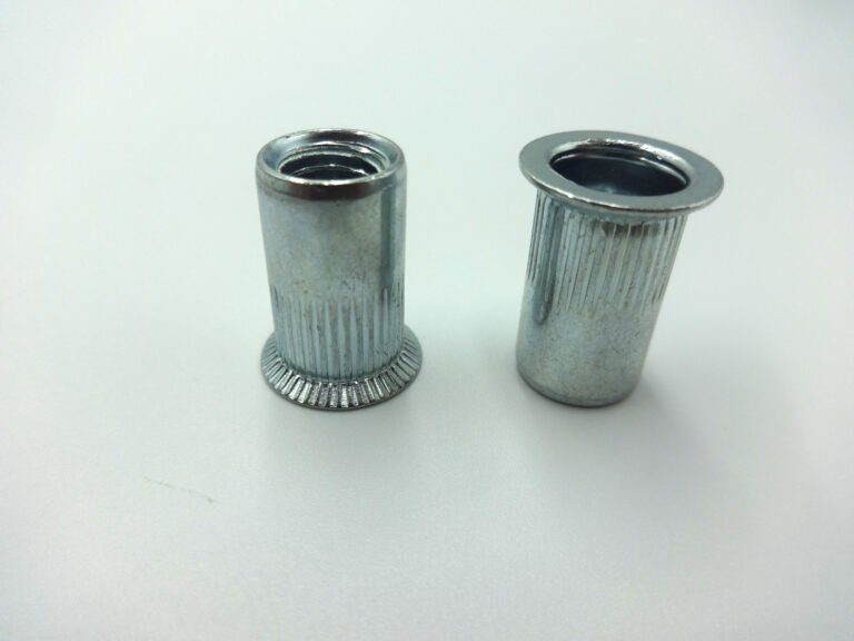 Rivet Nut M5 Round with Groove Flange Head Open Type 2GR Steel E IB