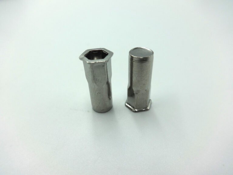 Rivet Nut M4 Semi Hex Flange Head Open Type 1GR Steel A 5S